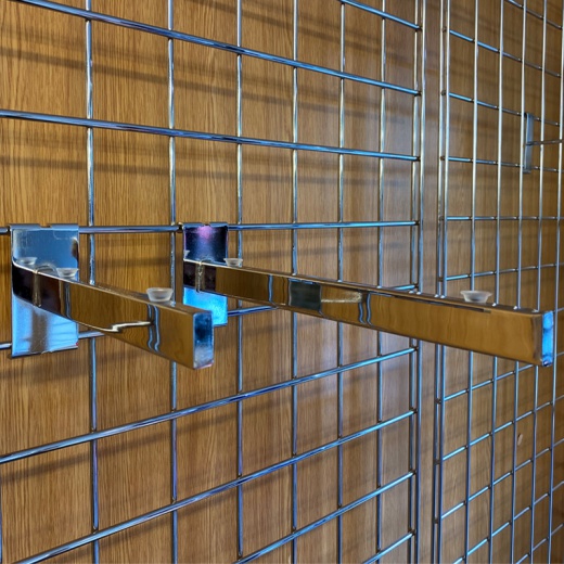 Gridwall Panel Glass Shelf Brackets (Assorted Sizes)