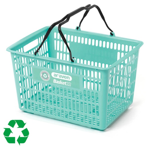 22 Litre Eco Shopping Baskets (Recycled Plastic)