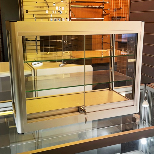 Aluminium Frame Glass Countertop Showcase