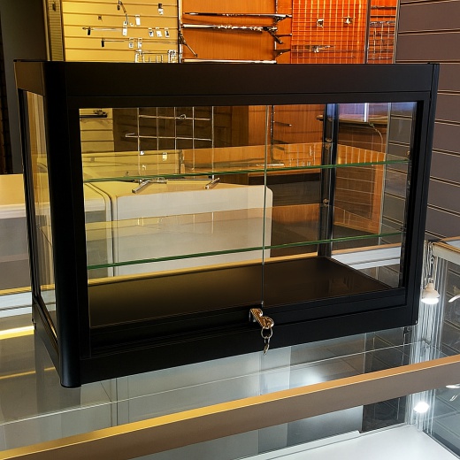 Countertop Glass Showcase (Medium Black)