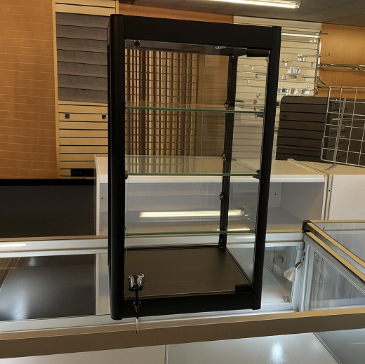 Countertop Glass Showcase (Large Black)