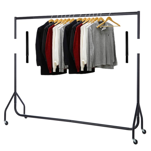Black Height Extensions For Heavy-Duty Clothes Rail