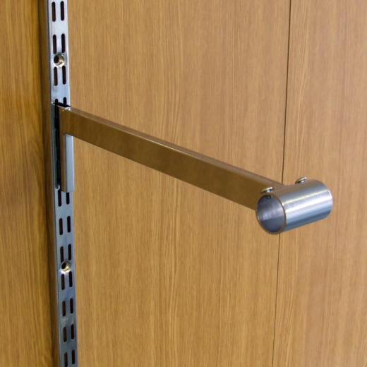 Twin Slot Shelving Chrome Tubing Bracket