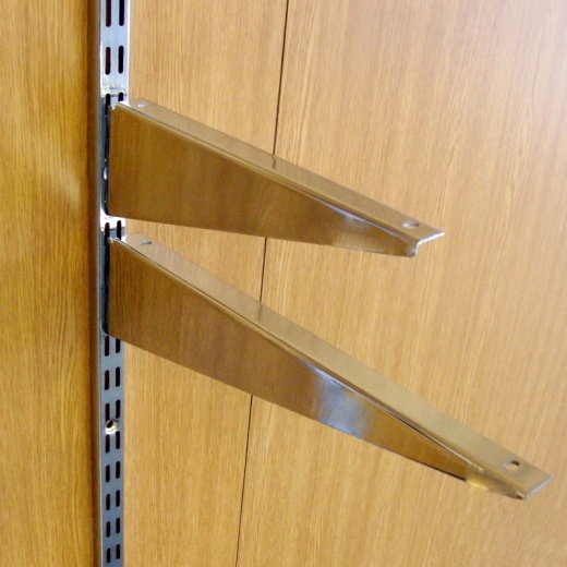 Twin Slot Shelving Wood Shelf Brackets (Assorted)