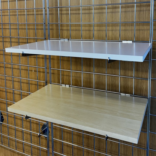 Gridwall MDF Shelves Shop Fittings (Maple Or White)