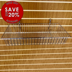 Save On Bulk Buy Slatwall Shallow Hanging Baskets
