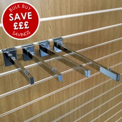 Save On Slatwall Glass Shelf Brackets