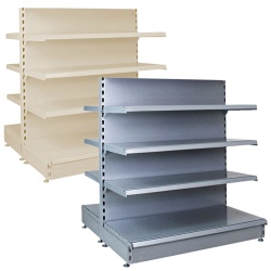 Double Sided Gondola Shelving - 665mm Wide