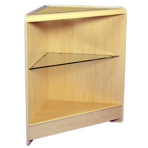 Picture of Triangular Corner Unit with Glass Top (Assorted Colours)