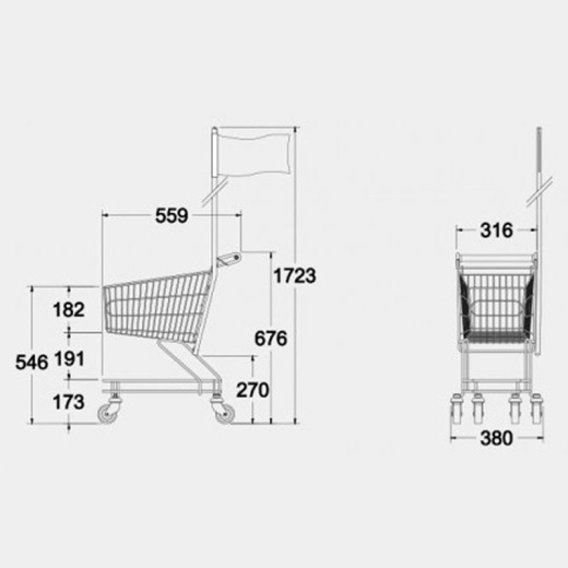 Uni-Shop (Fitting) Ltd - Child's Supermarket Trolley (25L)