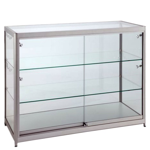 Image of Aluminium & Glass Shop Display Counter (Medium)