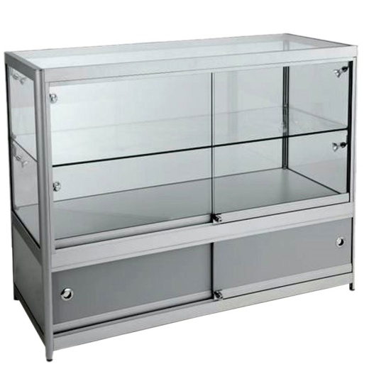 Picture of Aluminium & Glass Shop Storage Counter (Large)