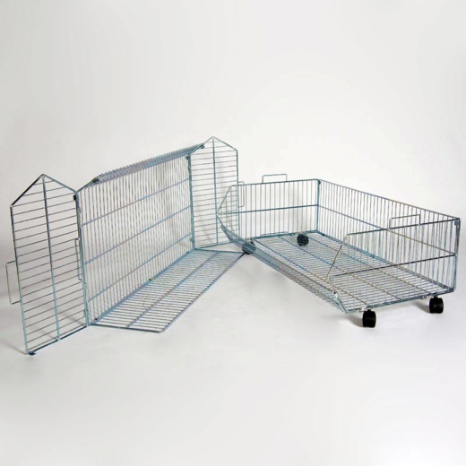 Uni-Shop (Fitting) Ltd - Retail Stacking Baskets With Wheels (1000MM Wide X5)