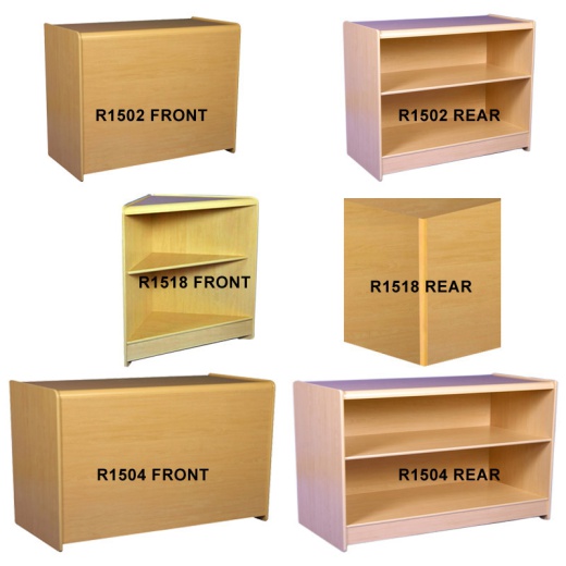 Image of Shop Counters Combination Kit (3 Piece - Wood Shelves)