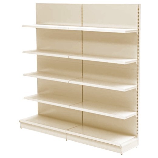 Uni-Shop (Fitting) Ltd - Cream Retail Wall Shelving & 665mm x 370mm Base