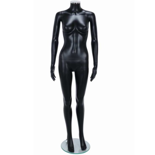 Picture of Headless Female Shop Mannequin Matt Black