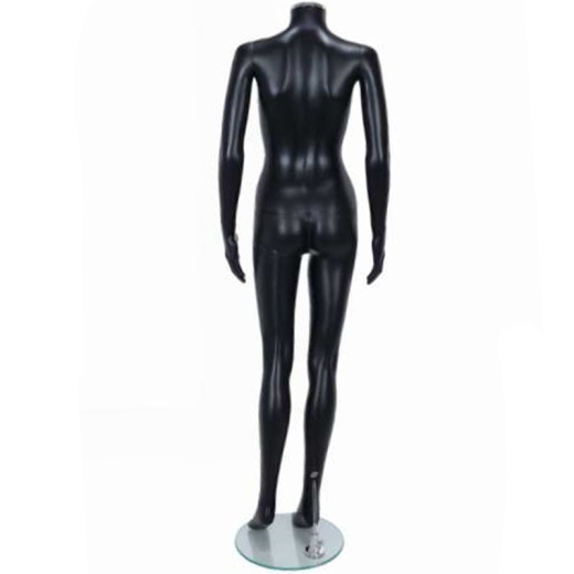 Image of Headless Female Shop Mannequin Matt Black