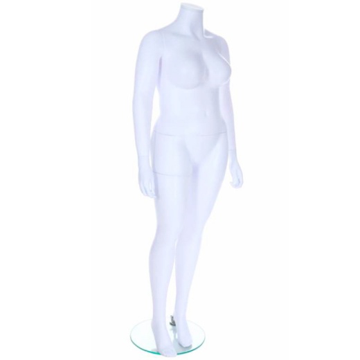 Picture of Plus Size Headless Female Mannequin Matt White