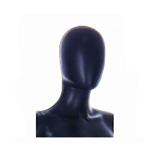 Uni-Shop (Fitting) Ltd - Female Egg Head Mannequin Matt Black