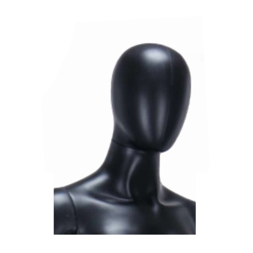 Uni-Shop (Fitting) Ltd - Plus Size Female Egg Head Mannequin Matt Black