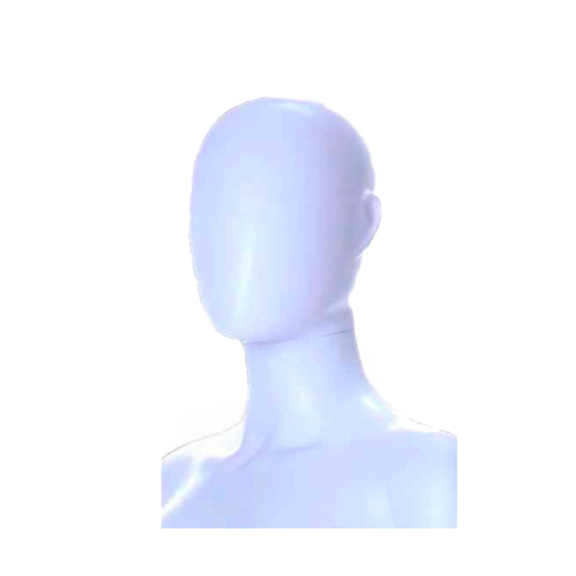 Uni-Shop (Fitting) Ltd - Lady Egg Head Mannequin With Ears Matt White