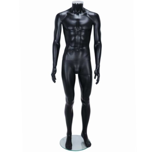 Picture of Headless Male Shop Mannequin Matt Black