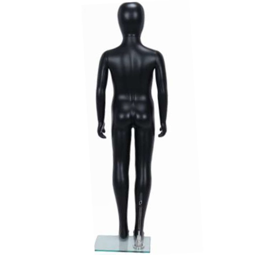 Image of Child Mannequin Unisex Egg Head Matt Black