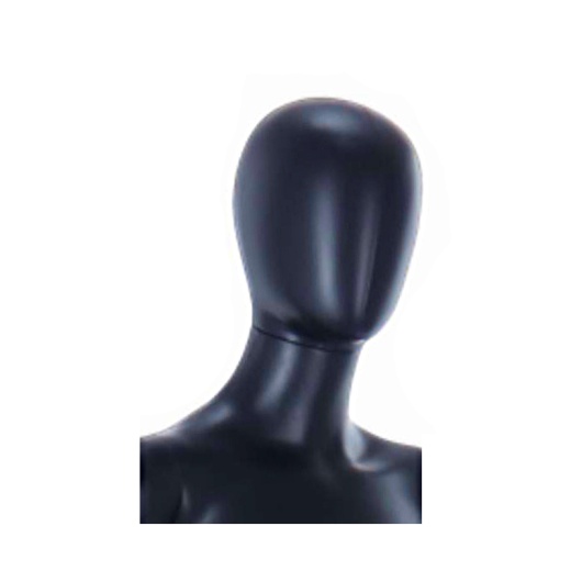 Uni-Shop (Fitting) Ltd - Child Mannequin Unisex Egg Head Matt Black