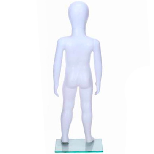 Image of Child Mannequin Unisex Egg Head Matt White