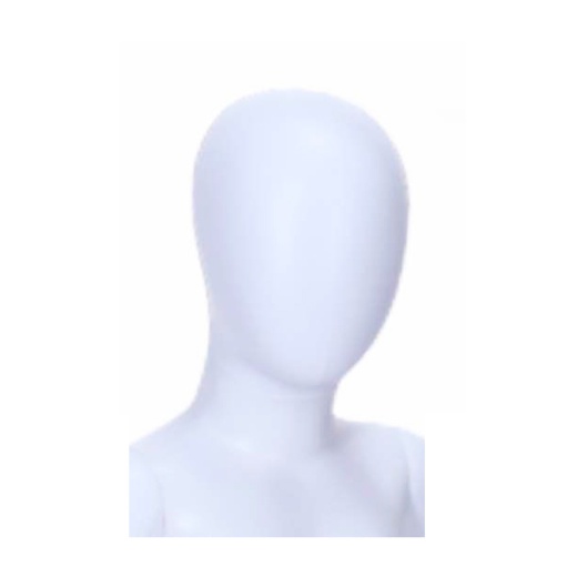 Uni-Shop (Fitting) Ltd - Child Mannequin Unisex Egg Head Matt White