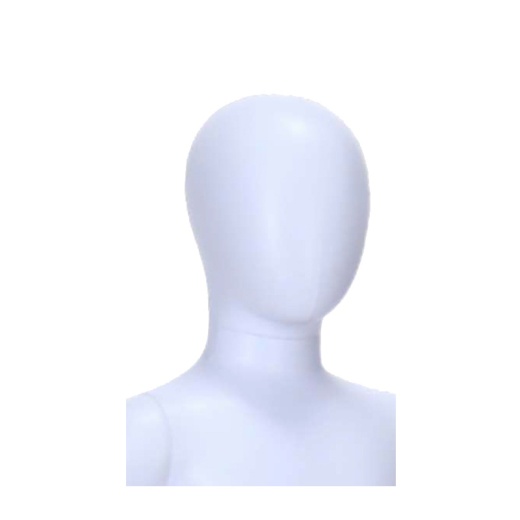 Uni-Shop (Fitting) Ltd - Child Mannequin Unisex Egg Head Matt White