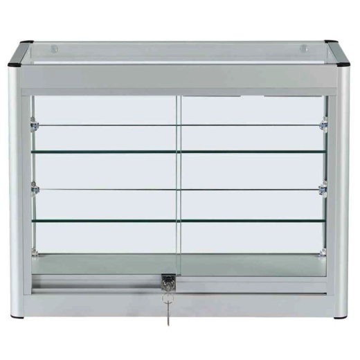 Picture of Aluminium Frame Glass Countertop Showcase
