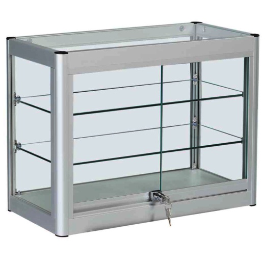 Picture of Aluminium Frame Glass Countertop Showcase