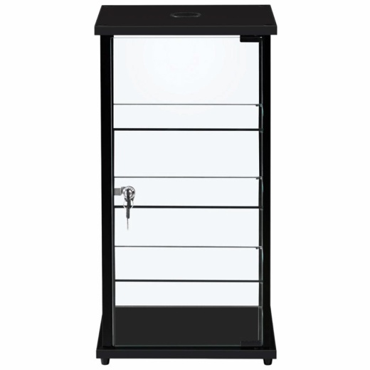 Picture of Black Aluminium Frame Glass Countertop Showcase