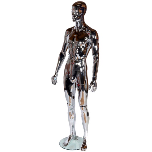 Image of Chrome Feature Faces Shop Mannequins