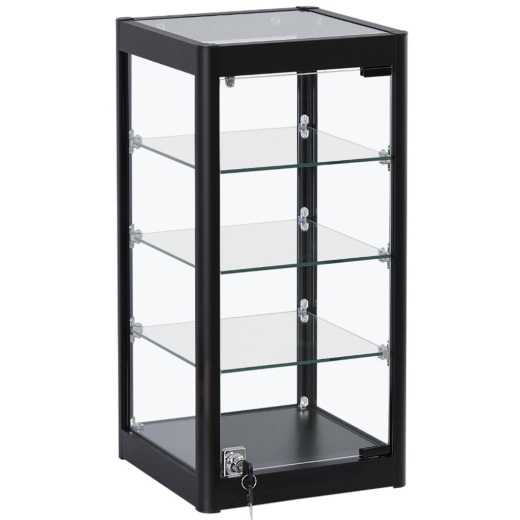 Uni-Shop - Countertop Glass Showcase (Large Black)