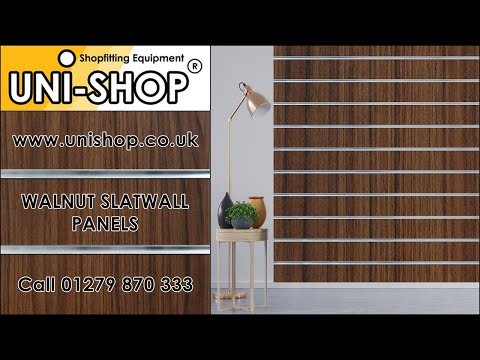 Walnut Slatwall Panels