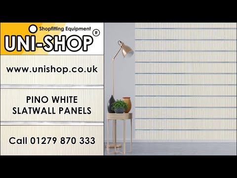 Pino White Slatwall Panels