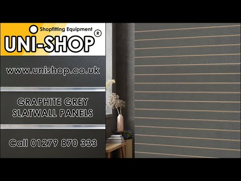 Graphite Grey Slatwall Panels