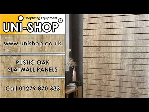 Rustic Oak Slatwall Panels