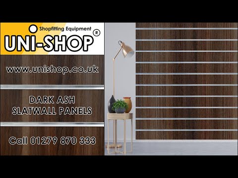 Dark Ash Slatwall Panels