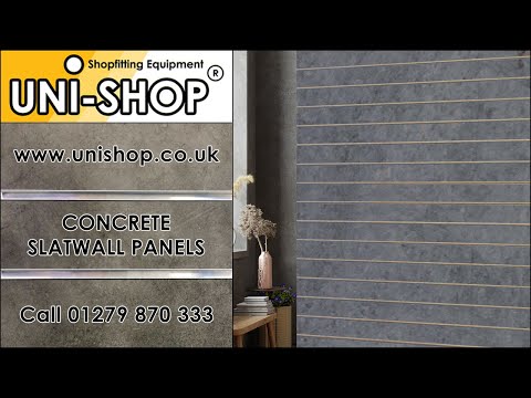 Concrete Effect Slatwall Panels
