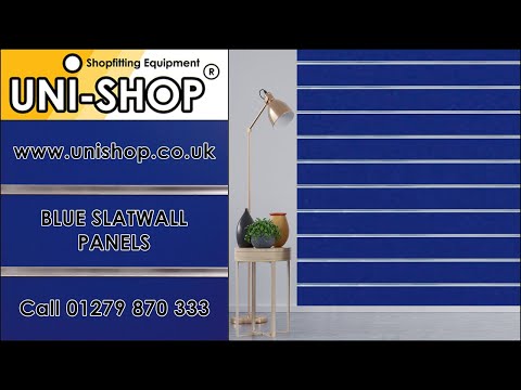 Blue Slatwall Panels