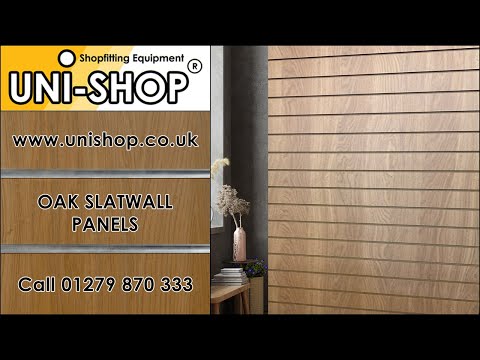 Oak Slatwall Panels