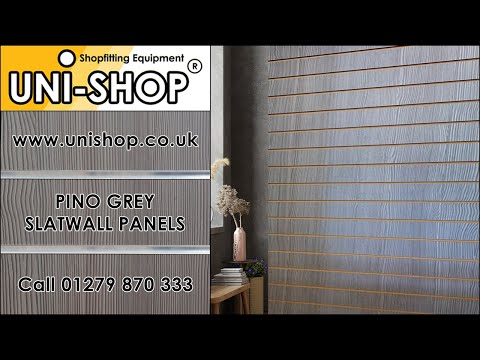 Pino Grey Slatwall Panels