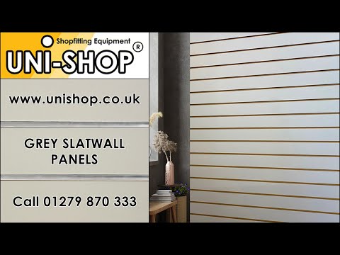 Grey Slatwall Panels