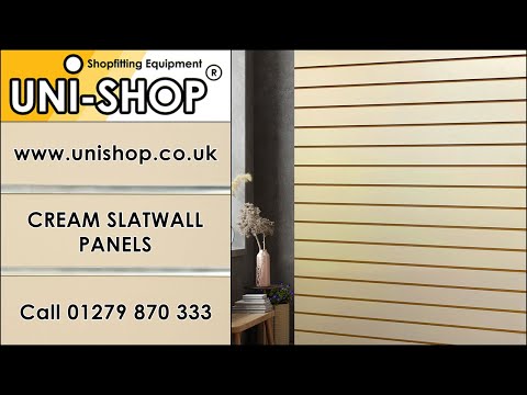 Cream Slatwall Panels