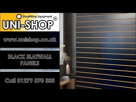 Black Slatwall Panels