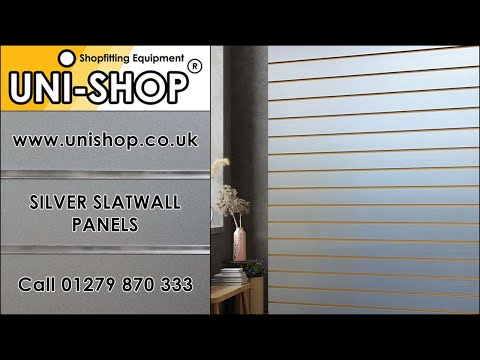 Silver Slatwall Panels