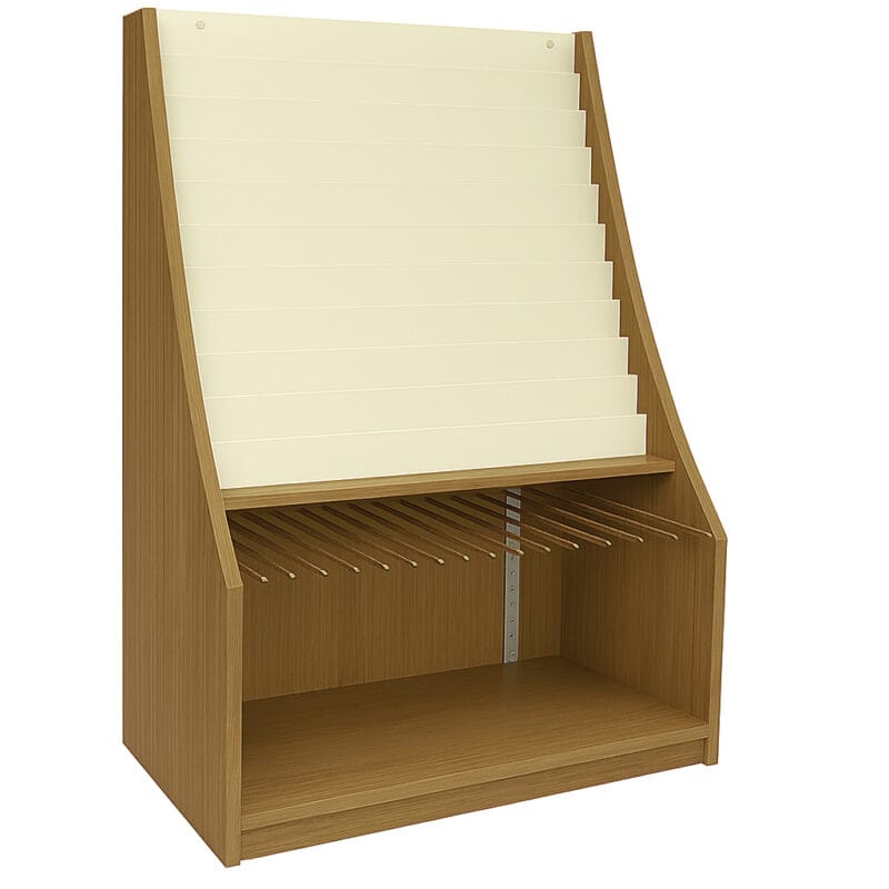 Oak 11 Tier Card & Gift Wrap Display